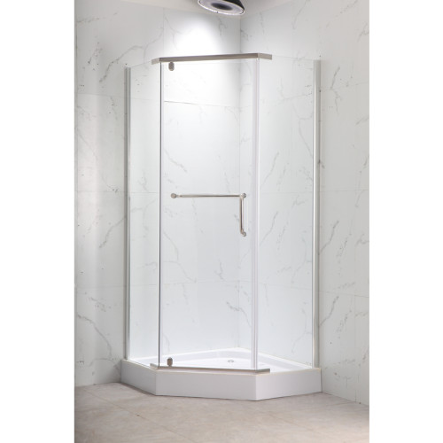 Душова кабіна з низьким піддоном MIXXUS LINES SCT01-90x90x198-TR CHROME прозоре скло 6мм NEW (2 ящ) (MI8370)