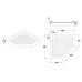 Душова кабіна з низьким піддоном MIXXUS LINES SCT01-90x90x198-TR CHROME прозоре скло 6мм NEW (2 ящ) (MI8370)