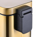 Відро для сміття з плавним закриттям прямокутне Mixxus Premium Quadro-TC0105 Brushed Gold 5 л (колір матове золото) (MI8394)