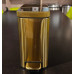 Відро для сміття з плавним закриттям прямокутне Mixxus Premium Quadro-TC0105 Brushed Gold 5 л (колір матове золото) (MI8394)