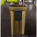 Відро для сміття з плавним закриттям прямокутне Mixxus Premium Quadro-TC0105 Brushed Gold 5 л (колір матове золото) (MI8394)