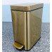 Відро для сміття з плавним закриттям прямокутне Mixxus Premium Quadro-TC0105 Brushed Gold 5 л (колір матове золото) (MI8394)