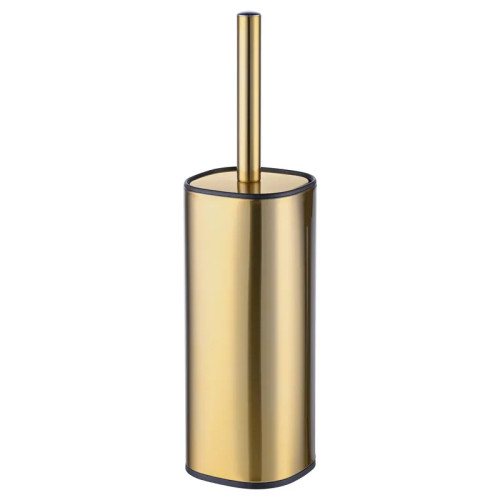 Єршик для унітазу для підлоги Mixxus Premium Quadro-TB0201 Brushed Gold (колір матове золото) (MI8395)