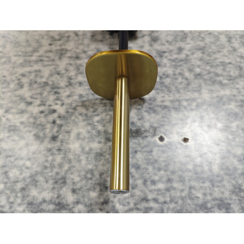 Єршик для унітазу для підлоги Mixxus Premium Quadro-TB0201 Brushed Gold (колір матове золото) (MI8395)