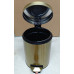 Відро для сміття з плавним закриттям кругле Mixxus Ellipse-TC0205 Brushed Gold 5л (колір матове золото) (MI8400)