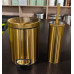 Відро для сміття з плавним закриттям кругле Mixxus Ellipse-TC0205 Brushed Gold 5л (колір матове золото) (MI8400)