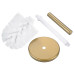 Йоршик для унітазу підлоговий Mixxus Ellipse-TB0202 Brushed Gold (колір матове золото) (MI8401)