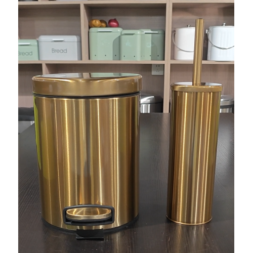 Йоршик для унітазу підлоговий Mixxus Ellipse-TB0202 Brushed Gold (колір матове золото) (MI8401)
