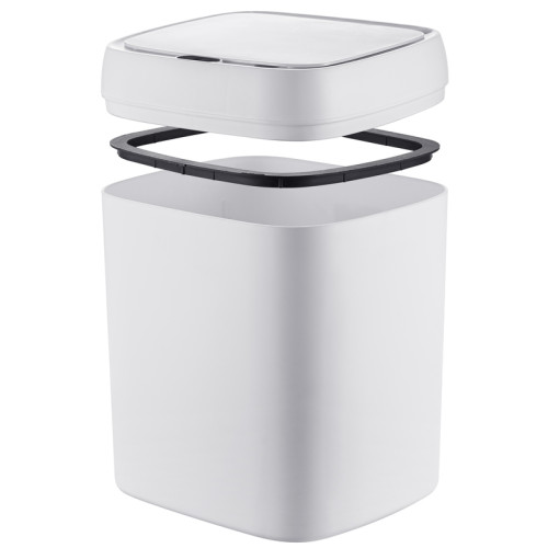 Відро для сміття сенсорне прямокутне Mixxus Wave-TC0212 White 12 л (колір білий) (MI8403)