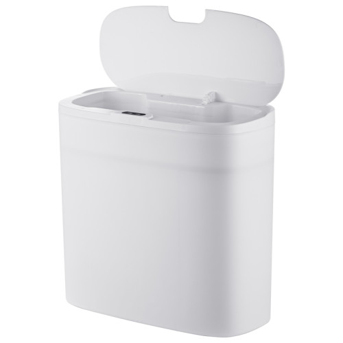 Мусорное ведро сенсорное прямоугольное Mixxus Wave-TC0414 White 14 л (цвет белый) (MI8405)