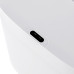 Мусорное ведро сенсорное прямоугольное Mixxus Wave-TC0414 White 14 л (цвет белый) (MI8405)