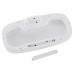 Мусорное ведро сенсорное прямоугольное Mixxus Wave-TC0414 White 14 л (цвет белый) (MI8405)