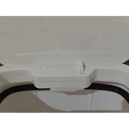 Мусорное ведро сенсорное прямоугольное Mixxus Wave-TC0414 White 14 л (цвет белый) (MI8405)