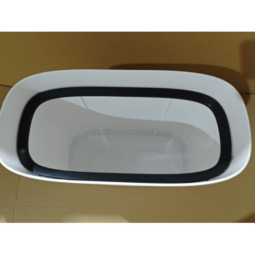 Мусорное ведро сенсорное прямоугольное Mixxus Wave-TC0414 White 14 л (цвет белый) (MI8405)