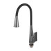Змішувач для кухні MIXXUS ETNA 014-T NUT GRAPHITE REFL.BLACK (Колір графіт+силіконовий вилив чорний) (MI8422)