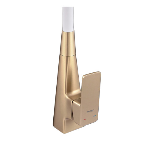 Змішувач для кухні MIXXUS ETNA 014-T NUT BRUSHED GOLD REFL.WHITE (Колір матове золото+силіконовий вилив білий) (MI8423)