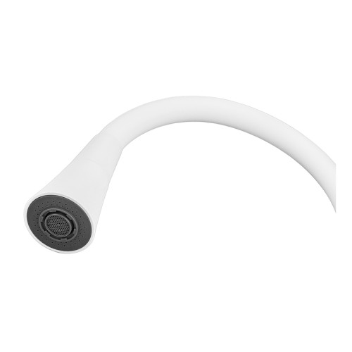 Змішувач для кухні MIXXUS ETNA 014-T NUT WHITE REFL.WHITE (Колір білий+силіконовий вилив білий) (MI8424)