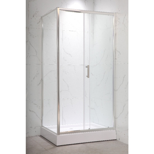 Душова кабіна з низьким піддоном Mixxus HARD SCT01-120x80x198-TR Chrome NEW прозоре скло 5мм (MI8428)