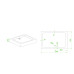 Душовий піддон із сифоном прямокутний Mixxus HARD ST01-120x80x13 NEW діаметр зливу 52 мм (MI8431)