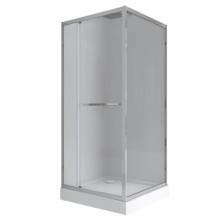 Душова кабіна з низьким піддоном Mixxus Style SCT01-90x90x200-TR Chrome прозоре скло 6мм (MI8433)