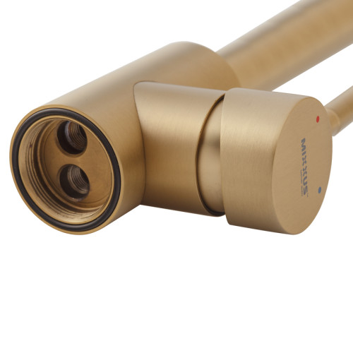 Змішувач для кухні MIXXUS SUS-011 BRUSHED GOLD з нерж. сталі SUS304 (Колір матове золото) (MI8435)