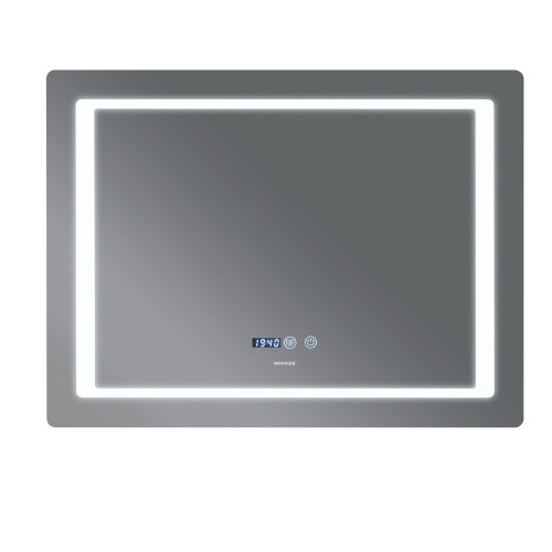 Дзеркало MIXXUS STYLE MR03-80x60-CASE з LED Touch, Anti-fog, димером, регулятором яскравості, годинником (MI8480)