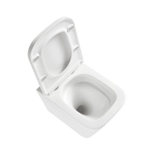 Подвесной унитаз Mixxus Premium Quadro-0301-T3 490x340x360mm, система смыва TORNADO 3.0 (MP6453)