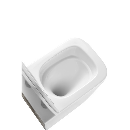 Подвесной унитаз Mixxus Premium Quadro-0301-T3 490x340x360mm, система смыва TORNADO 3.0 (MP6453)