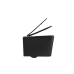 Підвісний унітаз Mixxus Premium Quadro-0302-R Black 530x360x365mm, система змиву RIMLESS (MP6455)