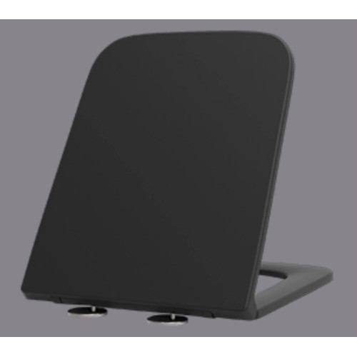 Підвісний унітаз Mixxus Premium Quadro-0302-R Black 530x360x365mm, система змиву RIMLESS (MP6455)