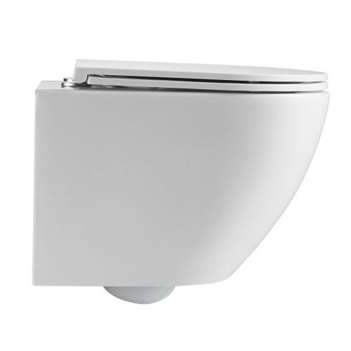 Унитаз подвесной Mixxus Premium Ellipse-0301-R 495x365x365mm, система смыва Rimless (MP6460)
