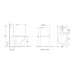 Унитаз-компакт Mixxus Premium Ellipse-0401-T1 630x390x840mm, система смыва TORNADO 1.0 (MP6467)