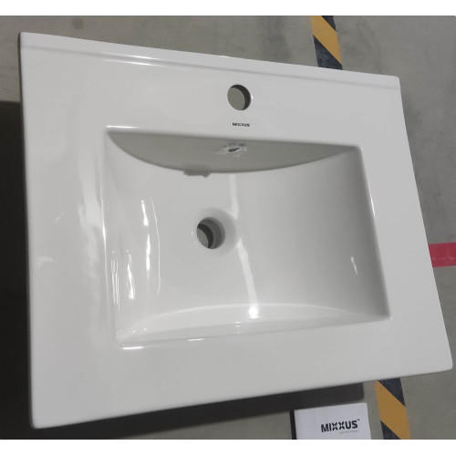 Раковина мебельная Mixxus Premium CUBIC-1501 610х460х170mm с отверстием под смеситель и переливом (MP6495)