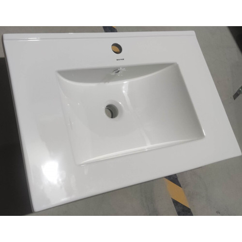 Раковина меблева Mixxus Premium CUBIC-1502 710х460х170mm з отвором під змішувач та переливом (MP6496)