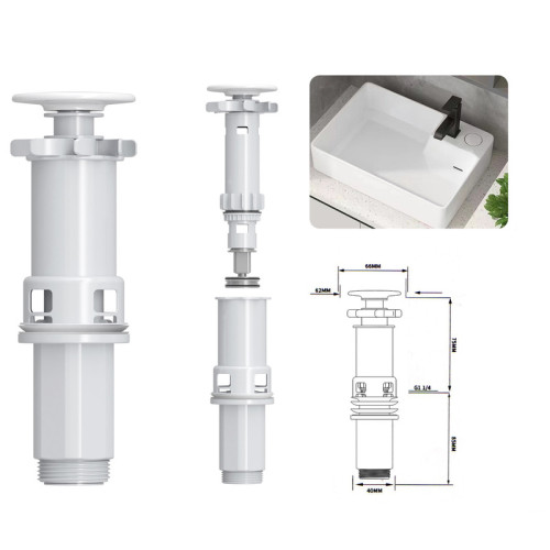 Раковина накладна Mixxus Premium STYLE-0201 520х375х140mm з донним клапаном та отвором під змішувач (MP6511)