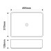 Раковина накладна Mixxus Premium BEVEL-0102 MARBLE 495х370х135mm (MP6519)