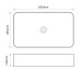 Раковина накладная Mixxus Premium QUADRO-0106 600х355х130mm (MP6523)