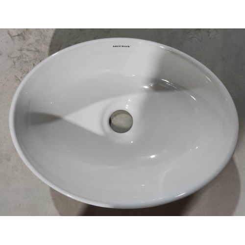 Раковина накладная Mixxus Premium ELLIPSE-0107 345х265х120mm (MP6525)