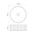 Раковина накладная Mixxus Premium WAVE-0102 MARBLE 370х370х130mm (MP6528)