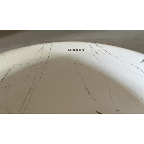 Раковина накладная Mixxus Premium WAVE-0102 MARBLE 370х370х130mm (MP6528)