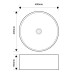Раковина накладная MIXXUS PREMIUM TOPPER-0103 400х400х150mm (MP6529)