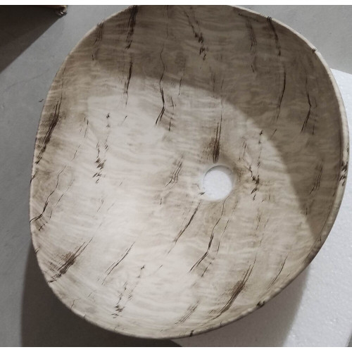Раковина накладная Mixxus Premium WAVE-0103 MARBLE 380х380х170mm (MP6532)