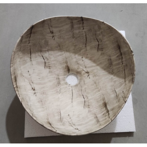 Раковина накладная Mixxus Premium WAVE-0103 MARBLE 380х380х170mm (MP6532)