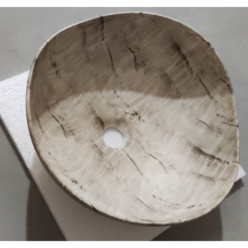Раковина накладная Mixxus Premium WAVE-0103 MARBLE 380х380х170mm (MP6532)