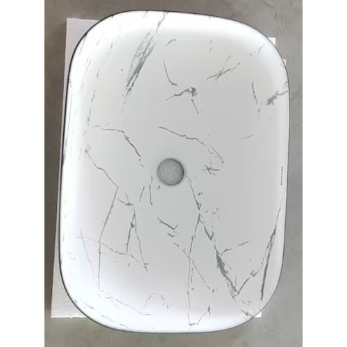 Раковина накладная MIXXUS PREMIUM DIVERSE-0112 MARBLE-BLACK 455х325х135mm (MP6541)