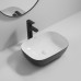 Раковина накладная Mixxus Premium DIVERSE-0112 WHITE-BLACK 455х325х135mm (MP6542)