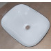 Раковина накладная Mixxus Premium DIVERSE-0112 WHITE-BLACK 455х325х135mm (MP6542)
