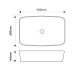 Раковина накладна Mixxus Premium DIVERSE-0109 EDGE BLACK 500х380х140mm (MP6549)