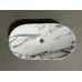 Раковина накладная MIXXUS PREMIUM WAVE-0105 MARBLE 620х360х160mm (MP6559)