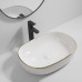 Раковина накладна Mixxus Premium ELLIPSE-0105 EDGE GOLD 600х400х150mm (MP6564)